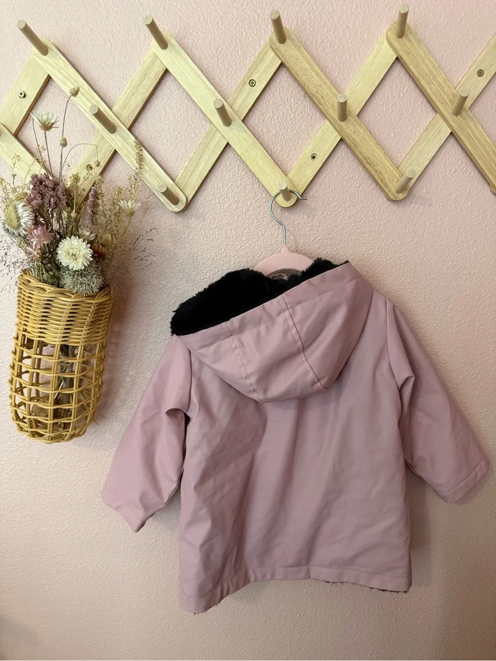 Pink Insulated Rain Jacket